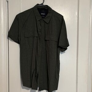 Men's Prana Green Short Sleeve Shirt